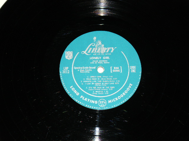 画像: JULIE LONDON -LONELY GIRL  / 1956 US ORIGINAL MONO  LP 