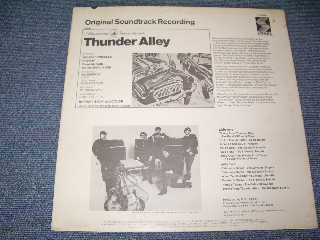 画像: ost / V.A. MIKE CURB  - THUNDER ALLEY /1967 US ORIGINAL MONO LP  