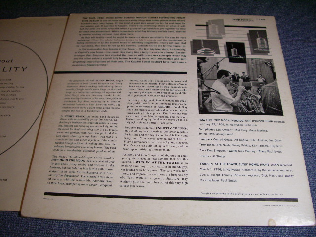 画像: RAY ANTHONY - JAM SESSION AT THE TOWER / 1956 US ORIGINAL LP  