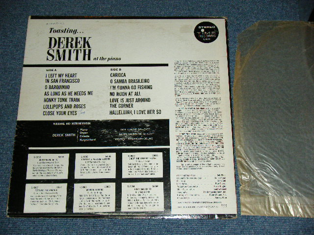 画像: DEREK SMITH - TOASTING...DEREK SMITH AT THE PIANO / 19?? US ORIGINAL STEREO Used LP