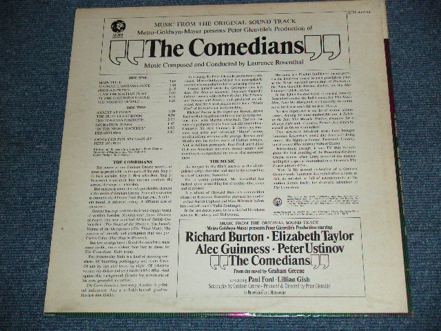 画像: OST/ LAURENCE ROSENTHAL - THE COMEDIANS / 1962 US ORIGINAL White Label Promo MONO LP 