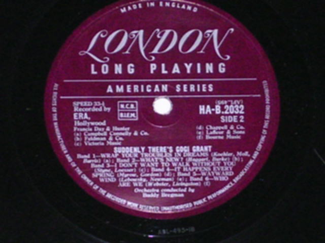 画像: GOGI GRANT - SUDDENLY THERE'S / 1957 UK Issued ORIGINAL MONO LP