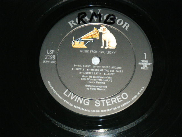 画像: ost  HENRY MANCINI - MR. LUCKY / 1960 US ORIGINAL Stereo  LP 