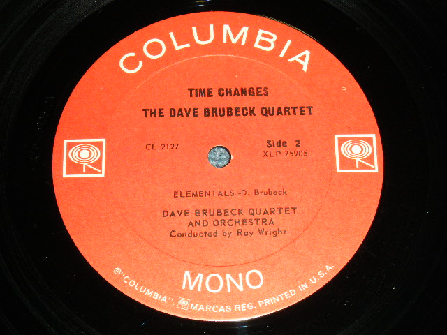 画像: THE DAVE BRUBECK QUARTET - TIME CHANGES ( 2 EYES and MONO at BOTTOM Label ) / 1964 US ORIGINAL MONO  LP 