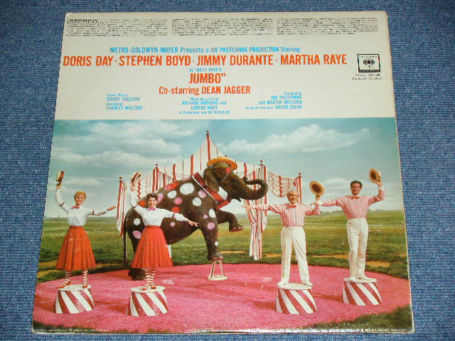 画像: DORIS DAY ost - BILLY ROSE'S JUMBO ( Ex+/Ex+++ ) / 1962 US ORIGINAL 360 SOUND Label STEREO Used LP