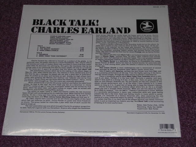 画像: CHARLES EARLAND - BLACK TALK! /1988 US Reissue Sealed LP