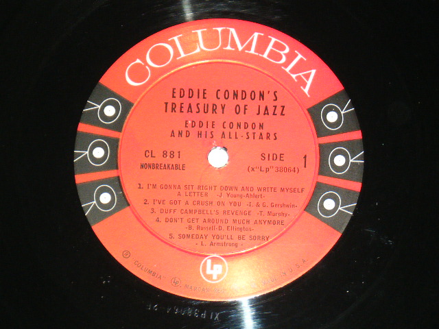 画像: EDDIE CONDON  - TREASURY OF JAZZ / 1956 US ORIGINAL MONO LP  