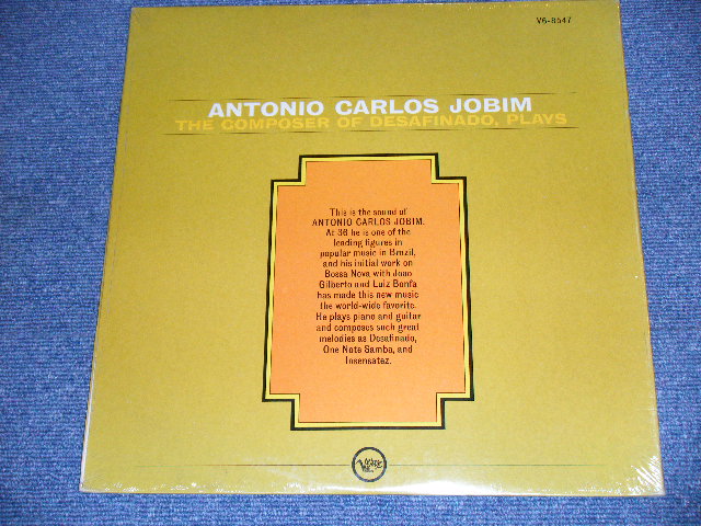 画像: ANTONIO CARLOS JOBIM -  THE COMPOSER OF DESAFINADO,PLAYS (SEALED) / 1960's US ORIGINAL? Brand New Sealed  STEREO  LP 