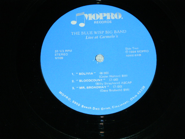 画像: THE BLUE WISP BIG BAND - LIVE ST CARMELO'S / 1984 US ORIGINAL  Used LP
