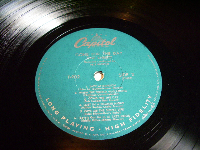 画像: JUNE CHRISTY - GONE FOR THE DAY / 1957 US ORIGINAL MONO LP