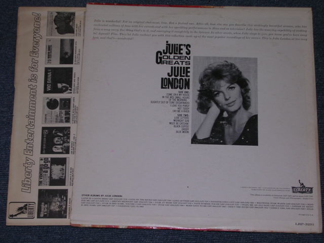 画像: JULIE LONDON - JULIE'S GOLDEN GREATS ( COLOR JACKET ) / 1963 US ORIGINAL MONO LP