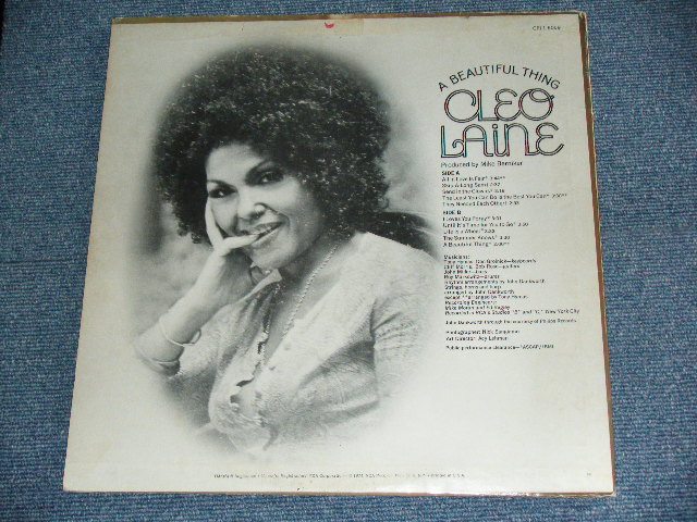 画像: CLEO LAINE - A BEAUTIFUL THING / 1974 US ORIGINAL Used LP