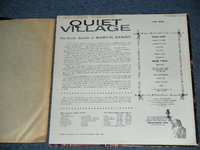 画像: MARTIN DENNY - QUIET VILLAGE / 1959 US ORIGINAL 1st Press Label MONO LP  
