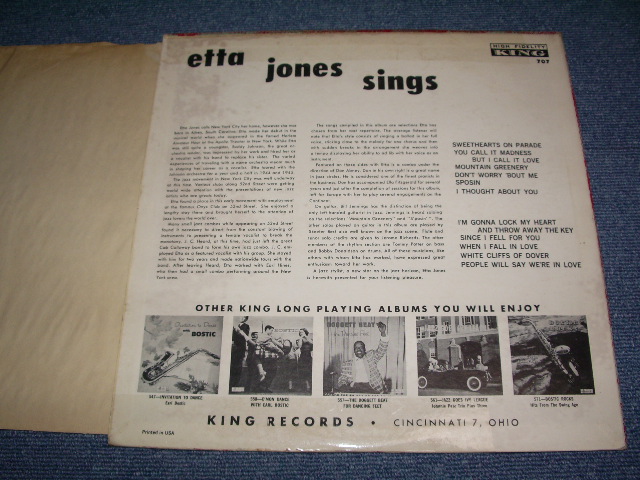 画像: ETTA JONES - ETTA JONES SINGS / 1960 US MONO REISSUE LP  