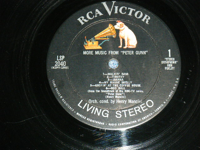 画像: OST/ HENRY MANCINI - PETER GUNN ( RED COVER )   / 1959 US ORIGINAL Stereo  LP 