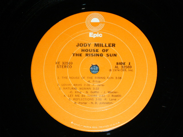 画像: JODY MILLER - HOUSE OF THE RISING SUN / 1974 US ORIGINAL Used LP