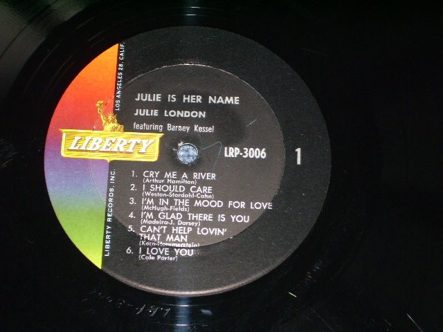 画像: JULIE LONDON - JULIE IS HER NAME ( DEBUT : Ex+/Ex++ ) / 1960? MONO 2nd PRESS LABEL LP