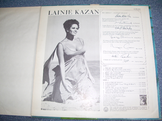 画像: LAINIE KAZAN - LAINIE KAZAN (Ex+/Ex+++) / 1966 US AMAERICA ORIGINAL MONO Used LP 