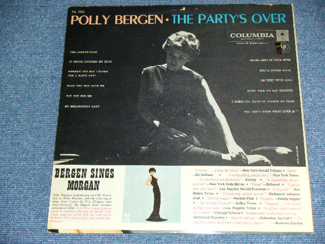 画像: POLLY BERGEN - THE PARTY'S OVER ( Ex/Ex++ ) / 1957 US ORIGINAL 6 EYE'S LABEL MONO  LP 