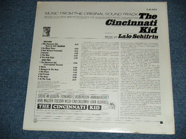 画像: V.A. OST ( by LALO SCHIFRIN, RAY CAHRLES ) - THE CINCINNATI KID  / 1965 US ORIGINAL Brand New SEALED LP Found Dead Stock 