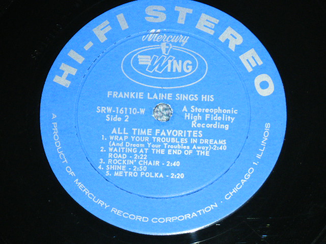 画像: FRANKIE LAINE - SINGS HIS ALL TIME FAVORITES  / 1960's US ORIGINAL Stereo  LP 