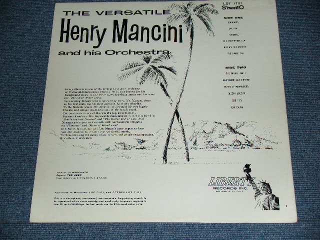 画像: HENRY MANCINI- THE VERSATILE ( Ex+++/Mint- ) / 1959 US ORIGINAL Stereo LP 