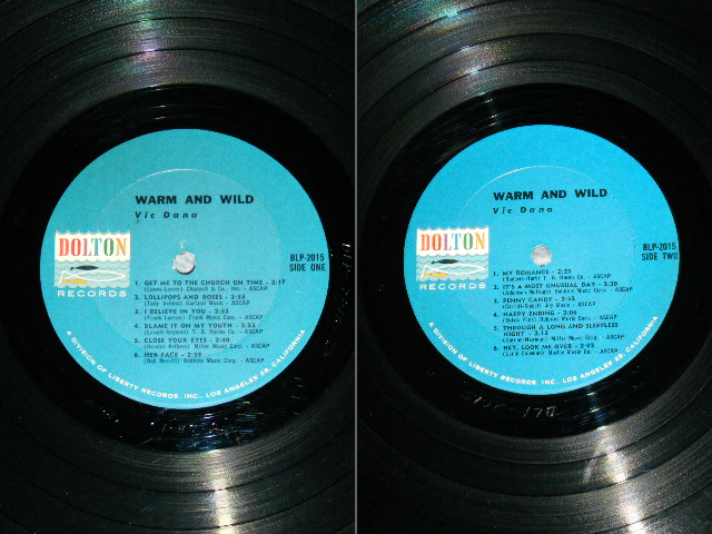 画像: VIC DANA - WARM AND WILD  / 1962  US ORIGINAL Mono LP