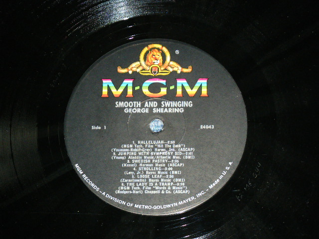 画像: GEORGE SHEARING - SMOOTH & SWINGING / 1962 US ORIGINAL MONO LP