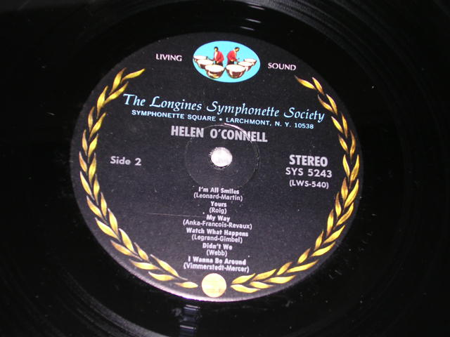 画像: HELEN O'CONNELL - THE INIMITABLE H.O. in A BEAUTIFUL FRIENDSHIP / 1970s US ORIGINAL LP