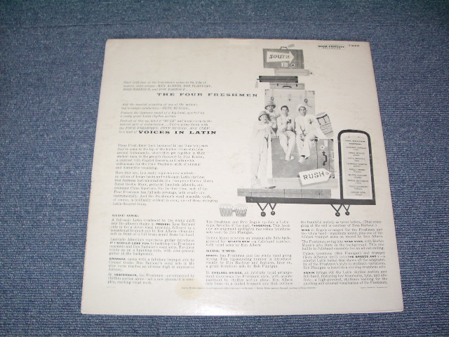 画像: THE FOUR FRESHMEN - VOICES IN LATIN (Ex/Ex+++)  / 1959 US AMERICA 2nd Press " BLACK with RAINBOW with 'CAPITOL' Logo on LEFT Side Label" MONO  Used LP 