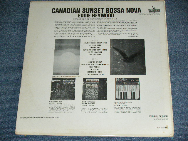 画像: EDDIE HEYWOOD - CANADIAN SUNSET BOSSA NOVA  / 1963 US ORIGINAL MONO LP