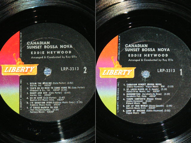 画像: EDDIE HEYWOOD - CANADIAN SUNSET BOSSA NOVA  / 1963 US ORIGINAL MONO LP