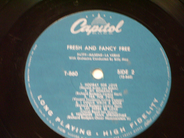 画像: PATTY MAXENE LAVERNE ( ANDREWS SISTERS ) - FRESH and FANCY - FREE / 1957 US ORIGINAL LP