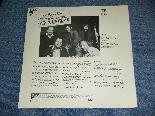 画像: ANDRE PREVIN+ITZHAK PERLMAN+SHERRY MANN+JIM HALL+RED MITCHELL - IT'S A BREEZE  /  1981 US ORIGINAL Used  LP  