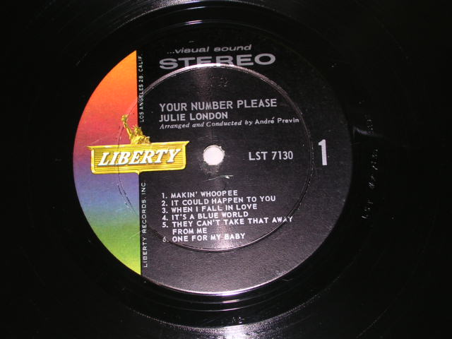 画像: JULIE LONDON - YOUR NUMBER PLEASE ... / 1960 US ORIGINAL STEREO LP