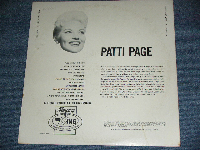 画像: PATTI PAGE   - THE WALTZ QUEEN / 1962 US ORIGINAL MONO LP