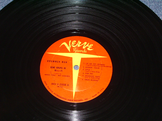 画像: GENE KRUPA in HLGHEST-FI - DRUMMER MAN / 1957 US ORIGINAL MONO Orange Label LP 