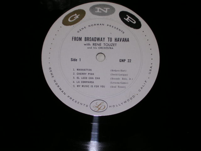 画像: RENE TWZET & HIS ORCHESTRA -  FROM BROADWAY TO HAVANA / 1957 US ORIGINAL MONO LP