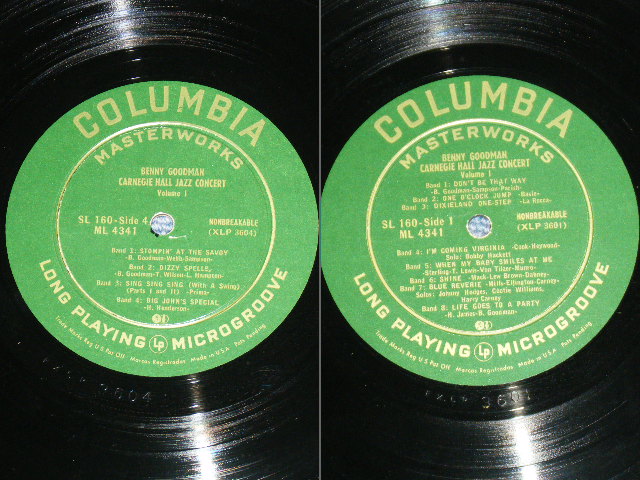画像: BENNY GOODMAN - CARNEGIE HALL JAZZ CONCERT  / 1950 US ORIGINAL "Green Label" MONO 2LP  