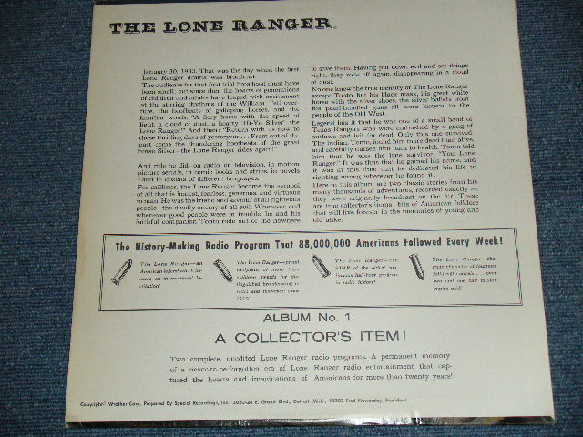 画像: ORIGINAL RADIO BROADCAST - THE LONE RANGER / 1960's  US ORIGINAL Used LP  