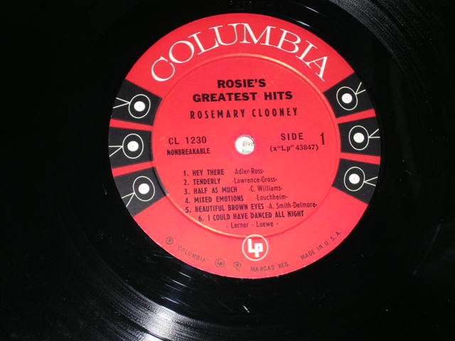 画像: ROSEMARY CLOONEY - ROSIE'S GREATEST HITS / 1958 US ORIGINAL MONO LP 