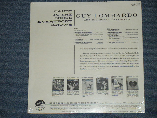 画像: GAY LOMBARDO - DANCE TO THE SONGS EVERYBODY KNOWS!  / 1961 US ORIGINAL Stereo SEALED  LP  