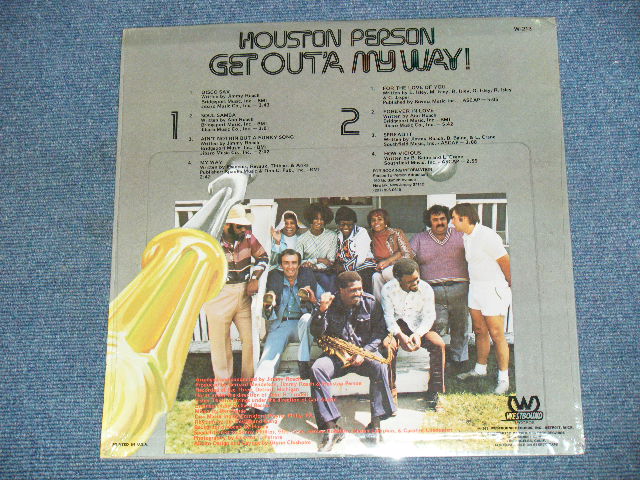 画像: HOUSTON PERSON - GET OUT'A MY WAY / 1975  US ORIGINAL used LP