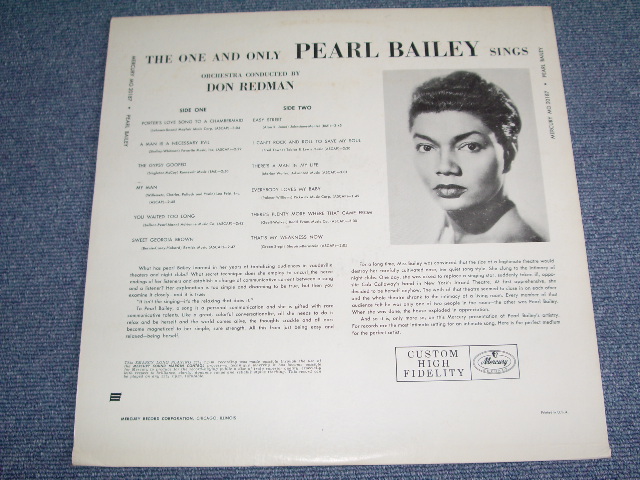 画像: PEARL BAILEY - THE ONE AND ONLY PEARL BAILEY SINGS / 1956 US ORIGINAL MONO LP