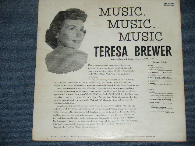 画像: TERESA BREWER - MUSIC, MUSIC,MUSIC / 1955 US ORIGINAL MONO LP