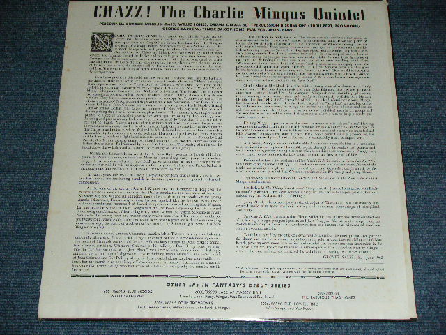 画像: THE CHARLIE MINGUS QUINTET - CHAZZ!  / 1962 US ORIGINAL STEREO Used  LP