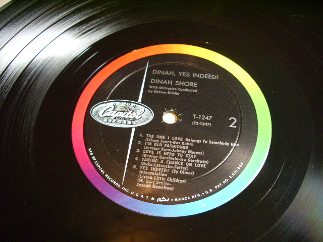 画像: DINAH SHORE With NELSON RIDDLE - DINAH,YES INDEED! / 1959 US ORIGINAL MONO LP 