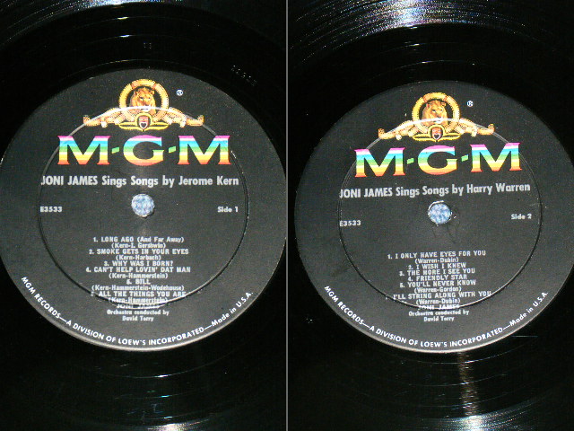 画像: JONI JAMES - SINGS SONGS BY IEROME KERN and SONGS by HARRY WARREN ( Ex/Ex+++ ) / 1960 US ORIGINAL 2nd Press BLACK Label  MONO LP
