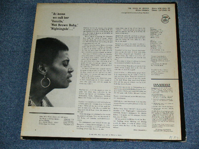 画像: MIRIAM MAKEBA - THE VOICE OF AFRICA / 1964 US ORIGINAL STEREO  Used LP