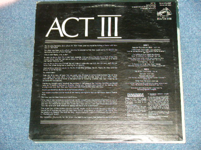 画像: LANA CANTRELL - ACT III 3 / 1968 US ORIGINAL LP